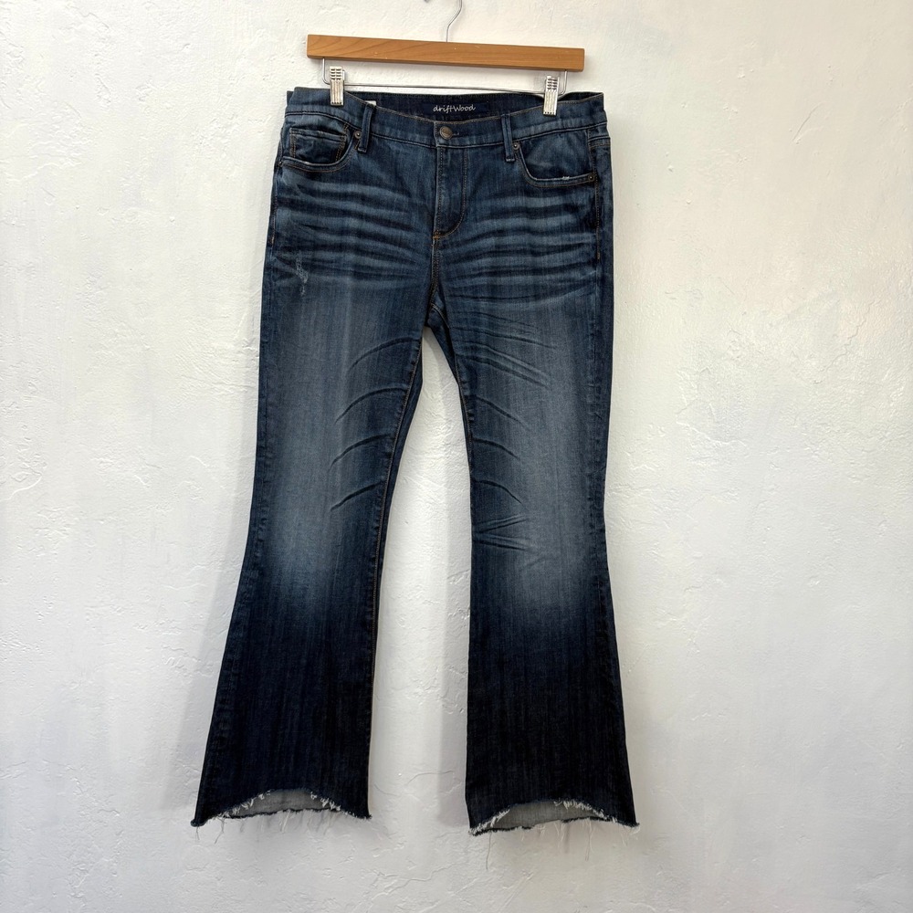 Driftwood Eva Bootcut Jeans Women Size 30 x 29 Blue Raw Ankle